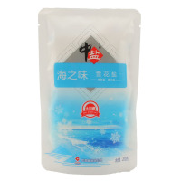 [不含抗结剂]海之味 雪花盐200g*1 未含碘 中盐河北新一代精制细盐厨房调味品调味料 央企品牌品质保障 河北特产