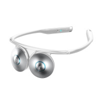 SKG 颈椎按摩器 挂脖式肩颈按摩器 肩背部颈部按摩仪 热敷双频脉冲便携王一博同款 生日送女友礼物 T5(白色)