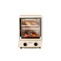 三食黄小厨O91电烤箱9L家用烘焙多功能全自动小型烤炉1-2人食