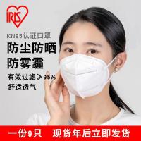 kn95一次性口罩透气防尘灰粉雾霾病毒流感pm2.5 KF94白色10个乐天出口韩国