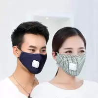 冬季男女纯棉韩版格子透气可清洗易呼吸防尘防雾霾pm2.5口罩n95