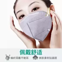 口罩防尘鼻罩防雾霾男一次性工业粉尘水泥灰女造囗覃k透气油烟 [顺序发货/顺丰韵达快递随机]KF94级口罩共4只颜色随机发