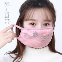 纯棉口罩女冬天防风防寒面罩防尘透气口造罩冬季骑行保暖加厚加大