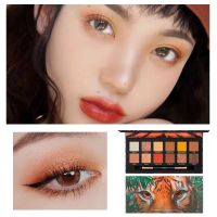 斑虎盘（送刷子） 探险家眼影盘动物眼影珠光哑光网红同款小猪老虎盘鳄鱼冰狼