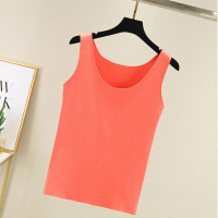 秋冬保暖背心女加绒加厚自发热内衣秋衣女内穿单件上衣女士打底衫