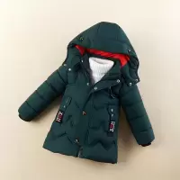 儿童棉衣2019新款童装冬装男童羽绒棉服加厚棉袄帅气小孩外套中长