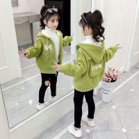 女童秋装外套2019新款洋气儿童加厚卫衣秋冬小女孩韩版时尚童装潮