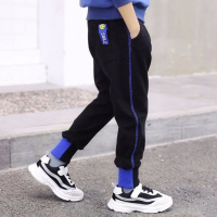 男童裤子秋冬款韩版儿童加绒运动裤男孩春秋休闲束脚长裤2019新款