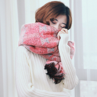 欧美复古民族风空调房披肩围巾女加厚保暖两用秋冬季西藏旅游围脖