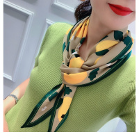 泫雅风韩版春秋季新款菱形长条丝巾女披肩小围巾百搭时尚装饰领巾