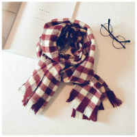 秋冬儿童围巾韩版格子中大童冬季保暖围脖男女童小孩婴儿宝宝围巾