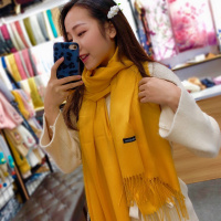 纯色ins围巾女 秋冬季韩版百搭时尚加厚长款情侣披肩围脖聚会两用