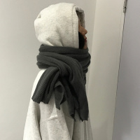 雏菊 秋冬搭配2019新款软糯糯保暖舒适仿羊绒黑色/灰色/奶白围巾
