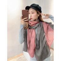 2019新款韩版棉麻豹纹格子斑点印花时尚围巾披肩四季网络流行款式