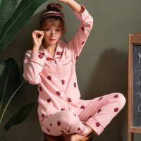 【开衫睡衣多款可选】女春秋冬睡衣女长袖套装加大码睡衣女家居服