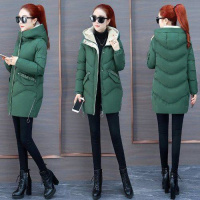 反季棉服女中长款韩版新款宽松加厚羽绒棉衣大码外套冬季棉袄女