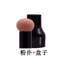 咖啡 蘑菇圆头气垫粉扑葫芦美妆蛋海绵球干湿两用化妆棉工具