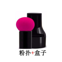玫红 蘑菇圆头气垫粉扑葫芦美妆蛋海绵球干湿两用化妆棉工具