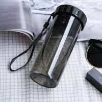 [品牌优选]塑料水杯子男女学生韩版简约网红随手杯创意运动防摔防漏便携 吉祥鹤