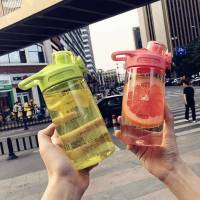 [新年特卖]水杯大容量便携耐摔塑料女学生创意潮流成号韩版简约夏季水杯 吉祥鹤