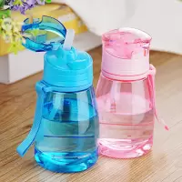 [新年特卖]儿童吸管水杯小孩小学生夏季水壶成年大人女生便携防摔夏天杯子 吉祥鹤