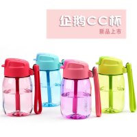 [新年特卖] cc杯吸管杯 嘟嘟企鹅杯新款水杯儿童学生可爱 吉祥鹤