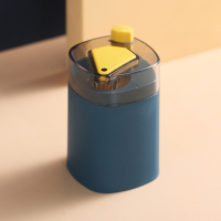 [品牌优选]牙签盒家用按压式自动弹出个性 创意北欧ins餐厅牙签桶便携牙签筒吉祥鹤 纯色[蓝黄]配1500支牙签