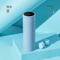 [品牌优选]智能保温杯女便携学生316不锈钢可爱简约ins大容量男提醒喝水杯子吉祥鹤 烟波蓝