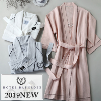 五星级酒店纯棉浴袍女长款男士连帽睡袍春秋浴衣日式和风吸水速干