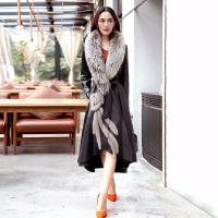 2019皮衣女中长款风衣外套毛皮草大衣女加棉羊皮外套 莎丞