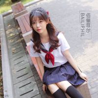 2019jk制服水手服日系正统班服百褶裙学院风套装女 莎丞
