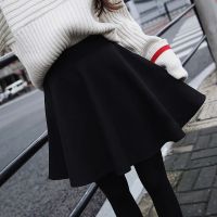 200斤大码半身裙女装2019秋冬新款高腰a字蓬蓬裙伞裙百褶裙短裙子 莎丞