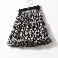 小雏菊碎花短裙女2020夏新款韩版森系防走光半身裙荷叶边蓬蓬裙子 莎丞