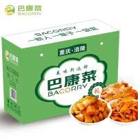 涪陵榨菜巴康菜58g*21袋菜丝 丁 片组合咸菜下饭菜开胃菜礼盒装