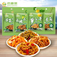巴康菜 58gX12袋四种口味混合装 麻辣三丝/黄花什锦/豇豆/萝卜干