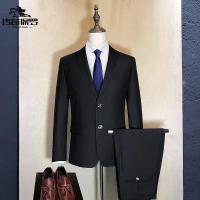 传奇保罗(CHUANQIBAOLUO)三件套男士加肥加大码胖子商务西服上衣 衬衫 裤子套装结婚礼服特大号