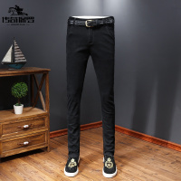 传奇保罗(CHUANQIBAOLUO)修身四季男装品质特色小直筒牛仔裤水洗弹力长裤新品青年款韩版