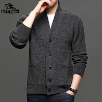 传奇保罗(CHUANQIBAOLUO)潮流秋冬季新款v领长袖开衫毛衣男士韩版百搭休闲中青年针织外套