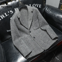 传奇保罗(CHUANQIBAOLUO)羊毛西服男秋冬季新款商务呢子上衣中青年男士休闲小西装保暖秋冬外套