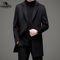 传奇保罗(CHUANQIBAOLUO)新品男装秋冬新款男士羊毛呢子大衣中长款商务休闲大衣外套