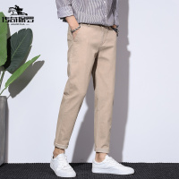 传奇保罗(CHUANQIBAOLUO)潮流男士休闲裤2022春夏九分裤男韩版宽松百搭休闲修身小脚裤子