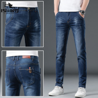 传奇保罗(CHUANQIBAOLUO)四季款男士休闲牛仔裤韩版潮流宽松小脚修身显瘦时尚弹力百搭长裤