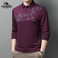 传奇保罗(CHUANQIBAOLUO)中青年男士长袖t恤男秋季polo衫上衣秋装2021新款休闲体恤打底衫