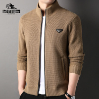 传奇保罗(CHUANQIBAOLUO)秋冬季新款棒球立领针织开衫男士长袖毛衣男休闲秋冬装外套上衣服潮
