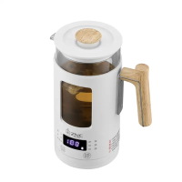 英国皇家盾牌ZNC养生壶MINI办公室小型花茶壶玻璃煮茶器药膳壶ZC-Y663攀登者联名款白色