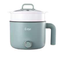 ZNC皇家盾牌多功能电火锅ZDG-M39蒸煮炖煎炒不粘电煮锅 配蒸笼
