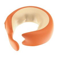 JASTOO杰斯通颈椎按摩器护颈枕仿生按摩仪J-M02 加菲橘(温感仿肤皮)手持遥控器 红外线加热