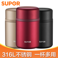 苏泊尔(SUPOR)焖烧杯316L不锈钢真空焖烧保温杯焖烧罐男士女士便携宝宝辅食饭盒粥壶KC80EP10