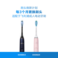 飞利浦(PHILIPS) 电动牙刷头 钻石洁净 标准3支装 HX9043/15 适配HX9924 HX9954