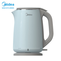 美的(Midea) 电水壶家用食品级304不锈钢电热水壶1.7小型开水自动电茶壶 双层防烫线下同款